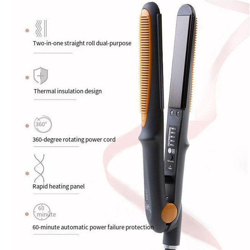 in one Thee cold hot ai comb new poduct multifunctional electic staightene automatic culing stick hai stghtene culg h_voghion.com