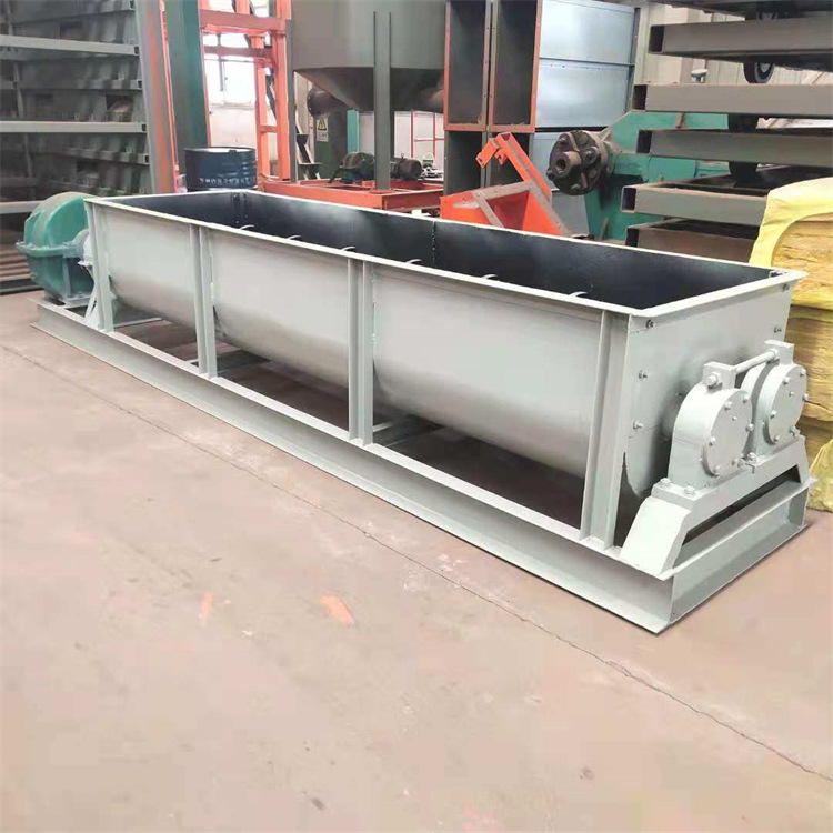 煤泥和泥设备 大型卧式双轴搅拌机 干粉加湿粉碎搅拌输送一体机