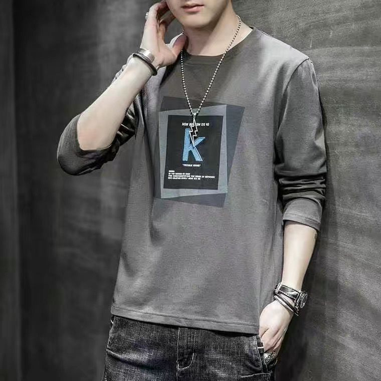 Long sleeve T-shirt men's spring and autumn versatile youth ..