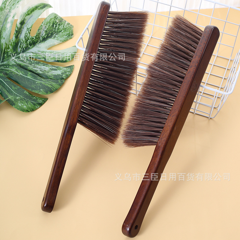 乌檀木除尘床刷 4排密毛一级优质木质柄除尘刷家用清洁刷床刷批发