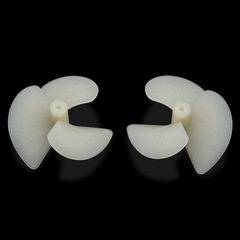 Positive and Negative Pair 28mm Marine Three-Blade Propeller Mini Boat Propeller Nylon Propeller Electric Nylon Marine Propeller Fully Submersible Propeller