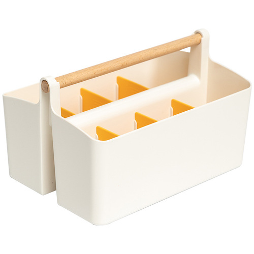 Multifunctional creative category desk storage box coffee table storage box multi-compartment desktop plastic storage for miscellaneous items