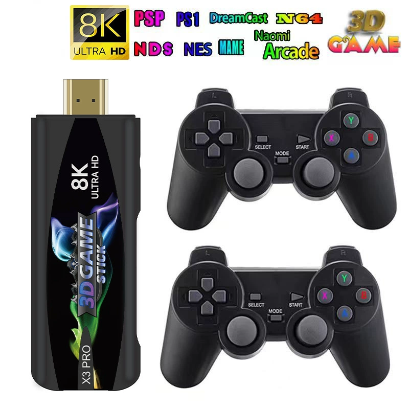 X3Pro popular TV game console 4K HD game 2.4G wireless controller two-person arcade HDMI arcade