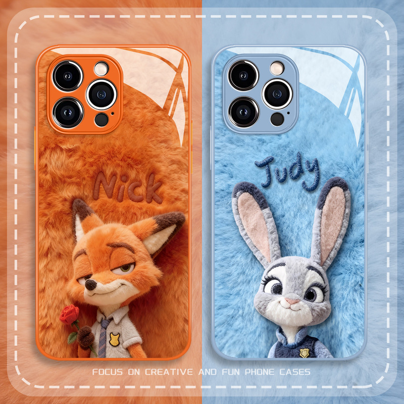 Nick Judy Apple 17Promax Mobile Phone Case Zootopia 16Iphone15Pro Glass Full Cover