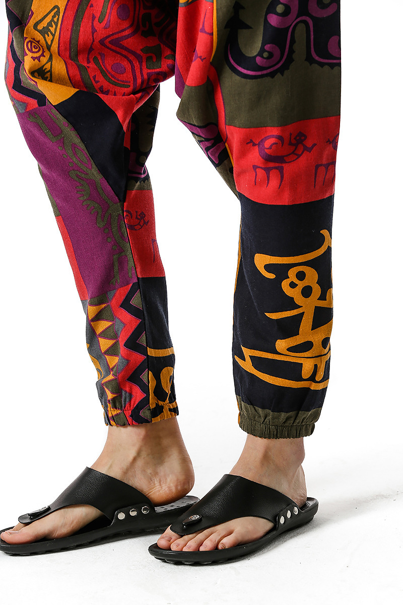 men's and women's foreign trade Harun yoga pants loose bohemian pants hanging pants moth pants 42