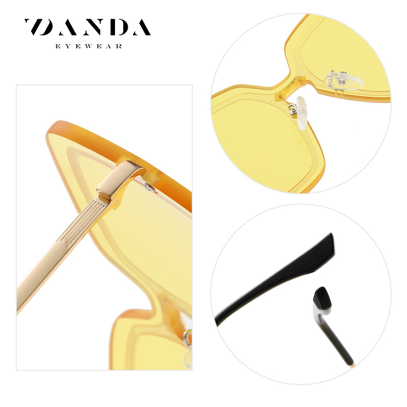 2023 nuevas gafas de sol de moda de gran tamaño de marco UV a prueba de gafas de sol JS8522 gafas de sol europeas y americanas al por mayor