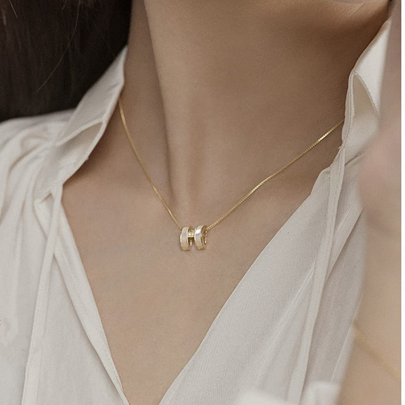 Small design necklace with letters