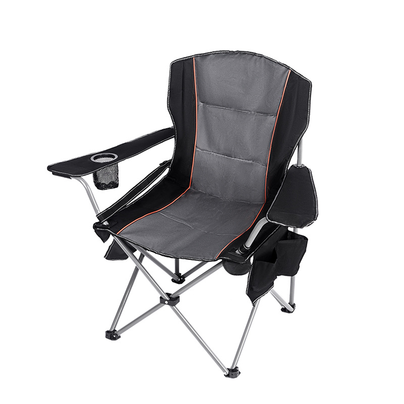 Outdoor Cross-border Folding Chair Armrest Adjusting Taishi Chair Extra-large Widened Beach Park Leisure Chair Camping Armchair