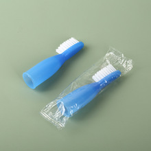 厂家直供安全监狱牙刷犯人手指套牙刷尼龙刷毛不倒毛拇指牙刷包邮