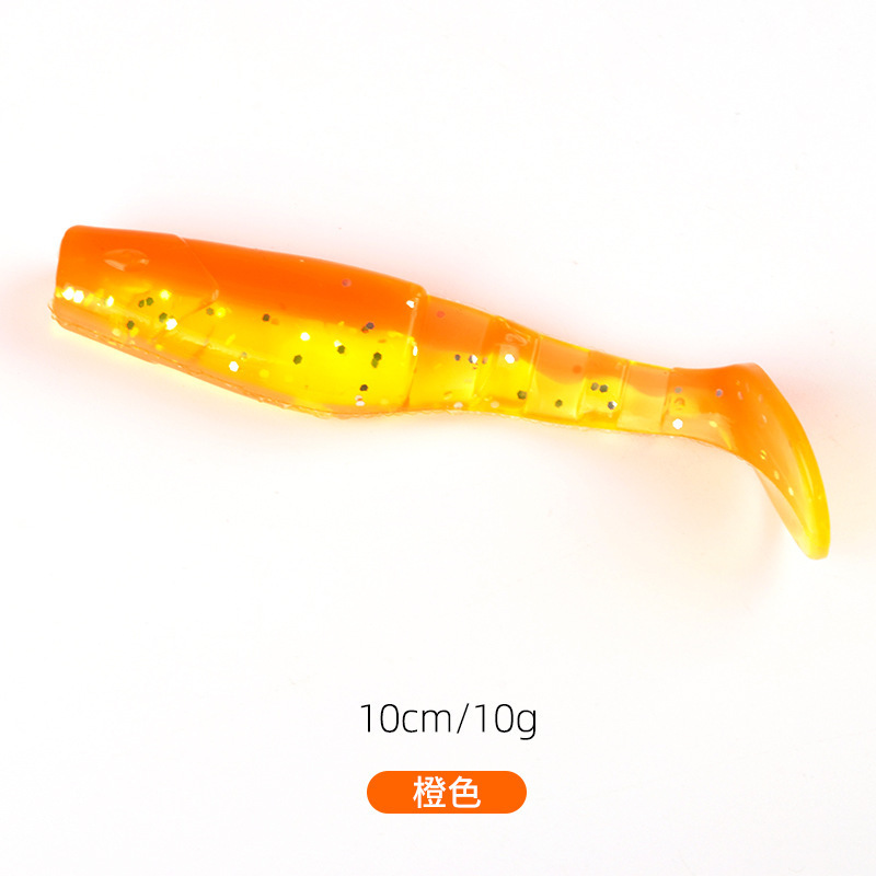 外国貿易クロスボーダー 10 センチメートル水中 T テールソフトベイトバイオニックベイト PVC 素材高弾性伸縮性ソフトベイト卸売|undefined