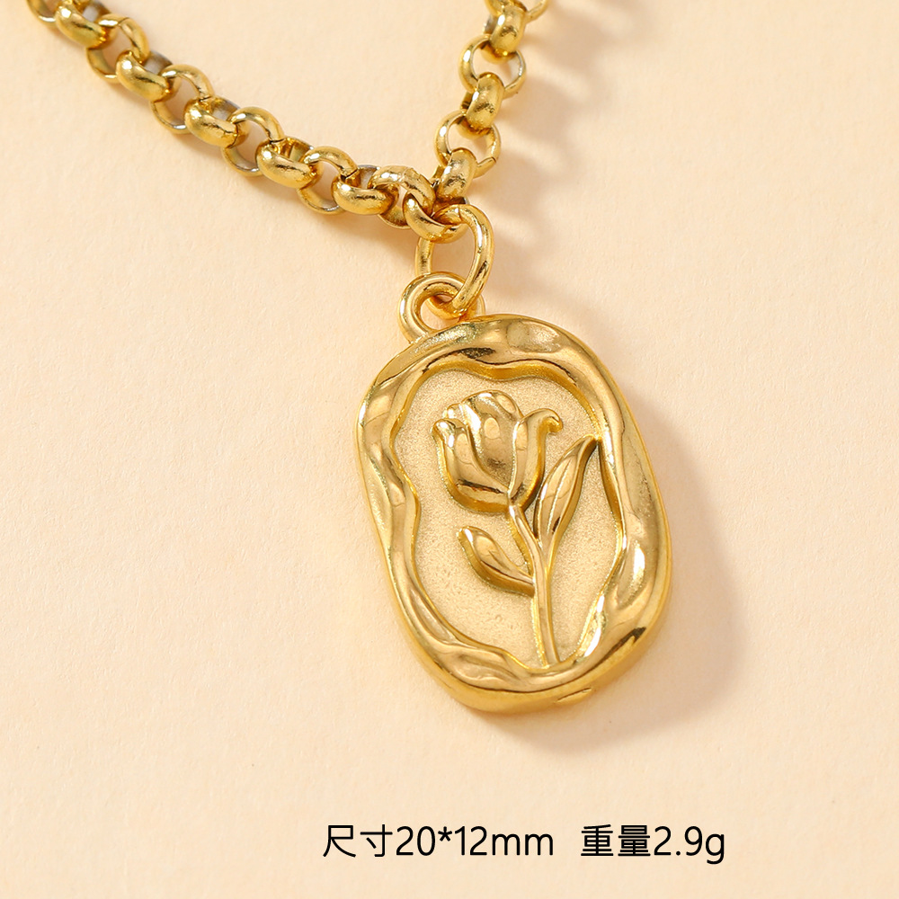 Colgante único Joyas de fundición de acero inoxidable transfronterizas Personalidad Sol Cruz Amor Flor Pluma Joyas Accesorios de bricolaje