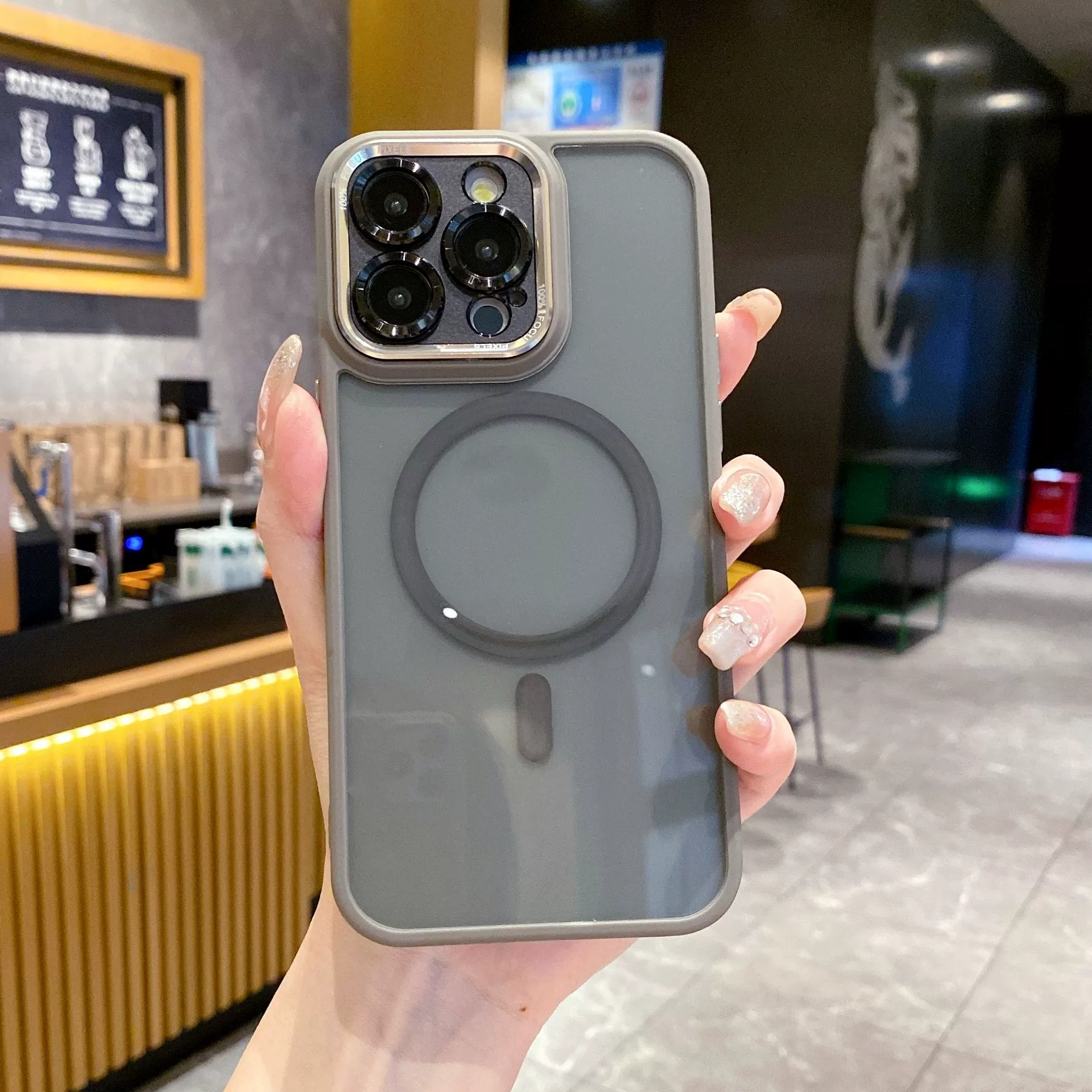 Apple, совместимый трендовый акриловый чехол для телефона, iPhone15, глаз кошки, 15примакс