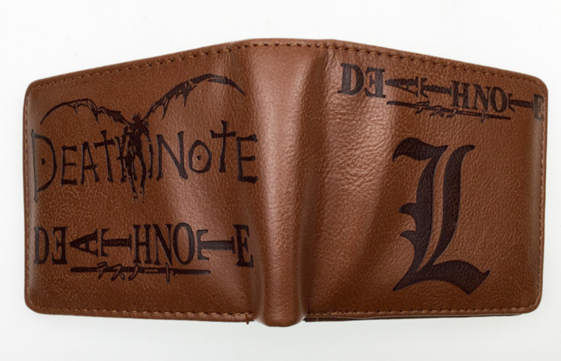 Death Note L noche Shenyue mi Haisha juego de dibujos animados billetera periférica corto horizontal monedero estudiante titular la tarjeta