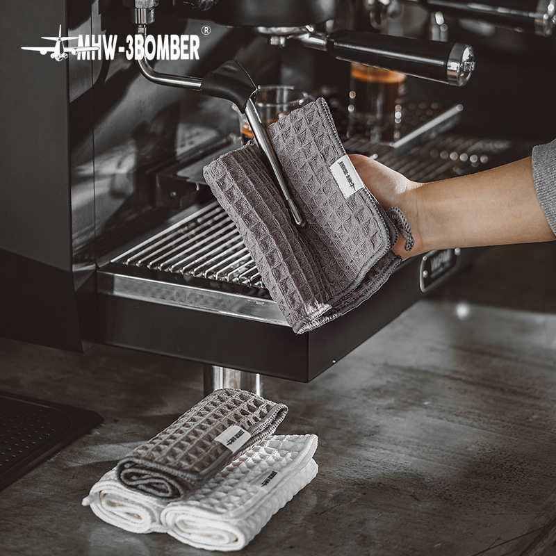 MHW-3BOMBER bomber absorbent quick-drying bar towel barista special rag with lanyard small towel MHW-3BOMBER bomber absorbent quick-drying bar towel barista special rag with lanyard small towel