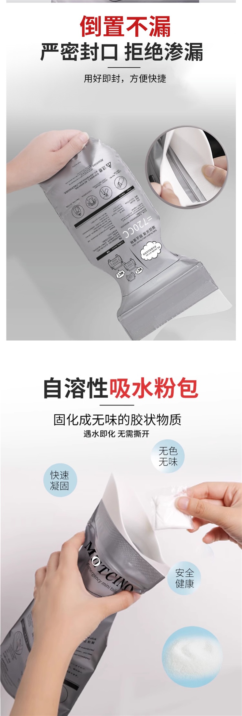 Emergency Urine Bag Disposable Urinal Artifact Urinal for Women on the Car Urinal Car Toilet for Men on Long-Distance Urine Collection