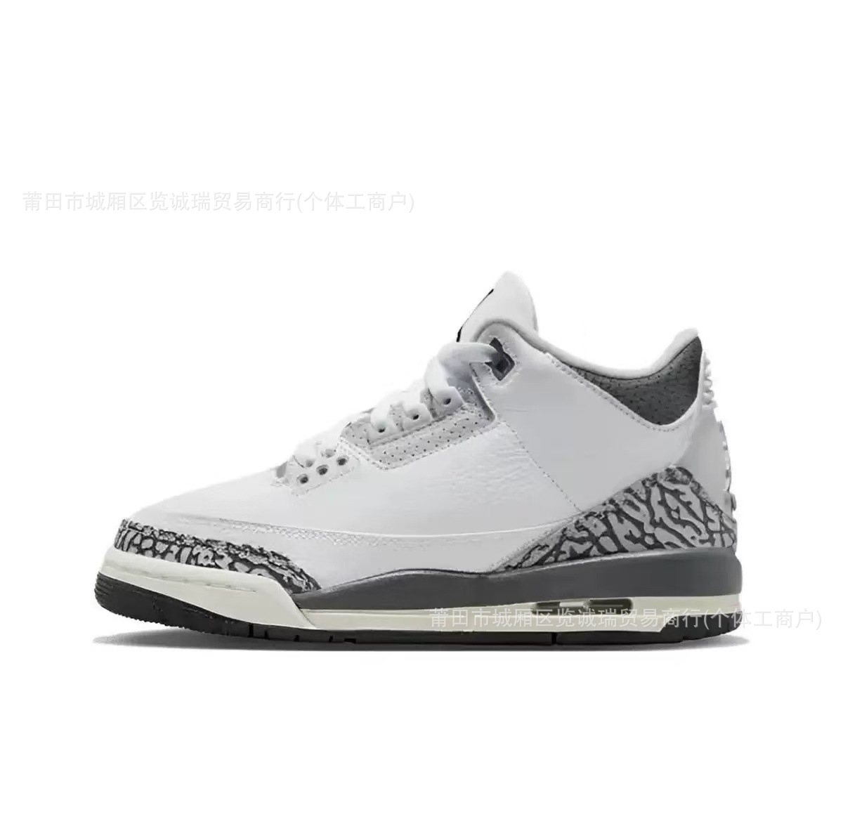 Comercio exterior Putian zapatos aj3 zapatos de baloncesto Fujiwara Hao North Carolina zapatos de cemento azul y blanco para hombres y mujeres zapatos de carrera de suela gruesa