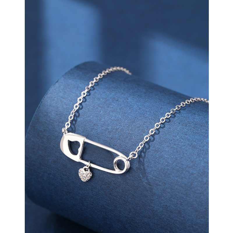 925 plata esterlina collar de zircón en forma de corazón para mujeres redins diseño creativo colgante clavícula joyas transfronterizas