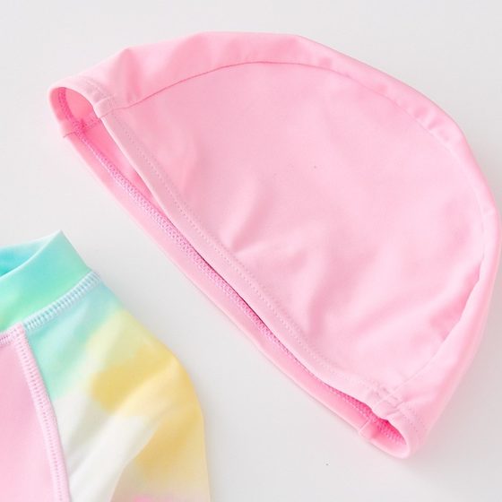 ins Trendy Children's Swimwear Girls' Baby's Split Swimwear Western Style Long Sleeve Sunscreen Surfing Suit for Middle and Big Children Swimwear