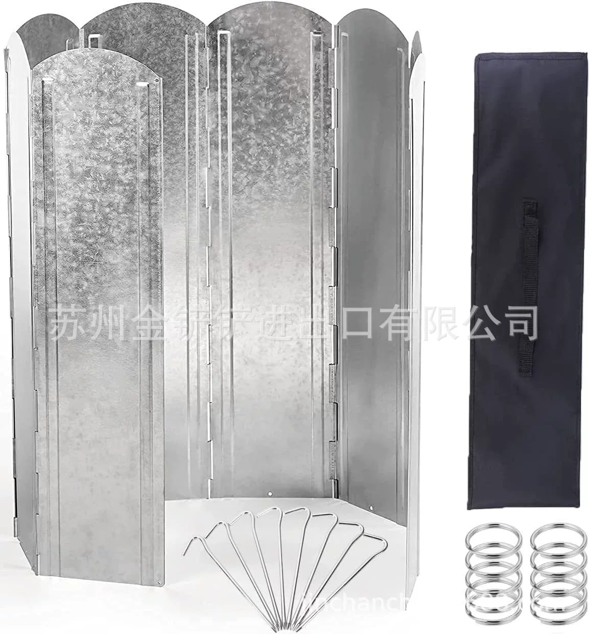 Наружная походная плита ветровик дефлектор трансграничный толстый оцинкованный лист складной с защелкой 8 штук оптом Япония и Южная Корея