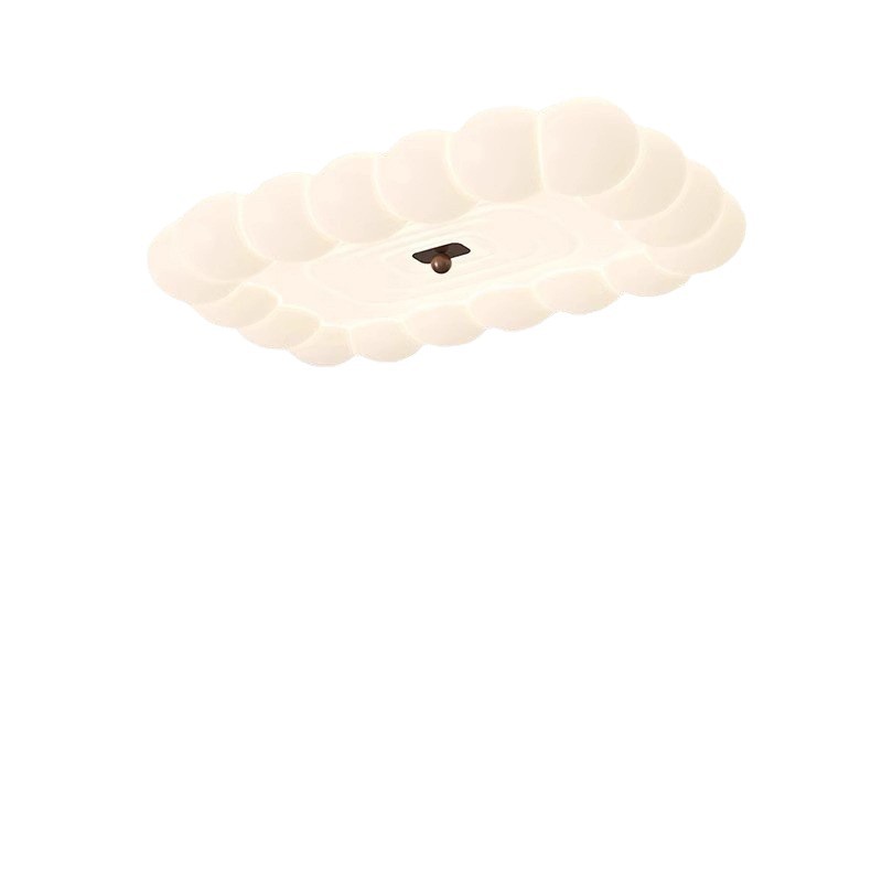 [Estrictamente seleccionado] Nueva lámpara de techo de viento crema, minimalista francés, creativo, protección ocular de burbujas, sala de estar LED, habitación para niños