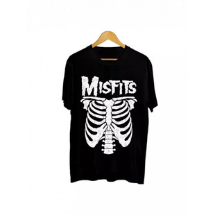 New Gothic High Street Hip-Hop Skull Print Loose T-Shirt Men's Trendyy Casual Versatile Short-Sleeved Top