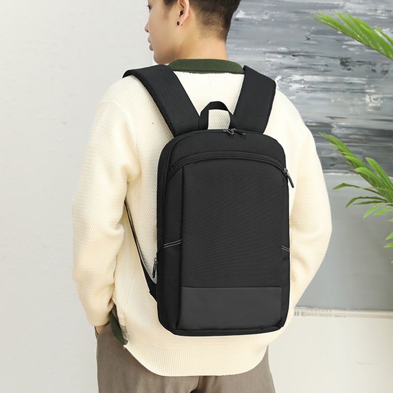 1 Piece Drop-Shipping Men's Ultra-Thin Expandable Backpack Business Travel Laptop Bag Student Large-Capacity Backpack