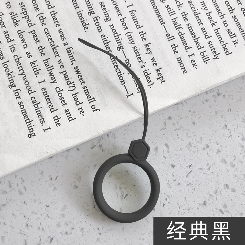 爆発的な携帯電話のシリカゲルの指輪の紐の輪のuディスクの紛失防止の縄の携帯電話の箱は短いタイプの多機能の手首の縄の部品を掛けます。|undefined