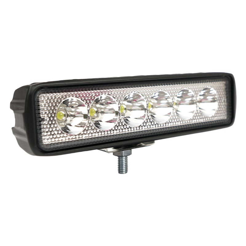 Luz de trabajo LED de 4 pulgadas y forma recta, 18W, luz para coche, foco para vehículos todoterreno, luz para camión, luz montada en vehículo de 18W image 1