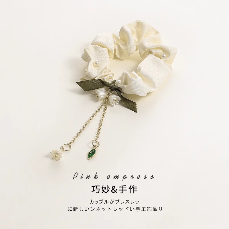 Anillo de cabello de alta calidad ligero de lujo orquídea campana cuerda de cabeza baja cola de caballo artefacto de cabello de alta elasticidad correa de goma duradera