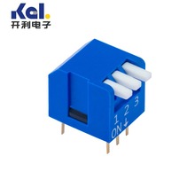 NDPL-03 ����90��2.54mm�ƽ���ӵ�ͨ�ȶ���뿪��DIP SWITCH