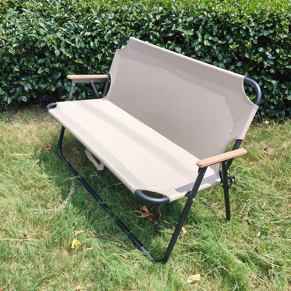 户外双人折叠椅便携露营椅子野营情人椅两人靠背椅出租屋小沙发