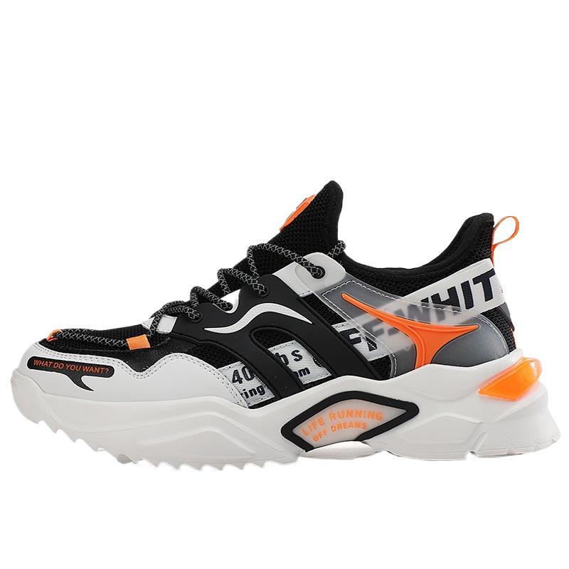 New Style Fly-knit Breathable Running Trendy For Men, Foreign Trade Korean-style Sports Shoes, Men's Dad_vogvips.com