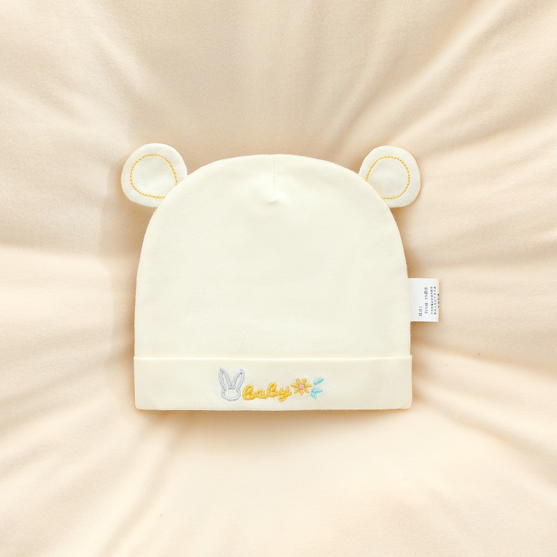 Bobo rabbit hat yellow (double layer)