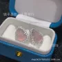 镶嵌直播925白玉髓耳环