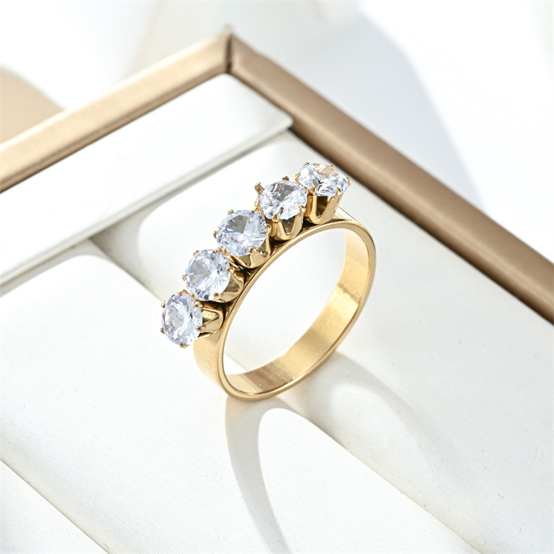 13g Weight Zircon Inlay Material Rings Classification 12, 6 Ring Size 1 Piece Quantity Daily Occasion 304 Stainless Steel Material Letter, Electrocardiogram Pattern All Seasons Season Unisex Gender Polishing Design Elegant, Simple Style Style Elegant Simple Style Letter Electrocardiogram 304 Stainless Steel Polishing Zircon Unisex Rings Men Band Rings 2