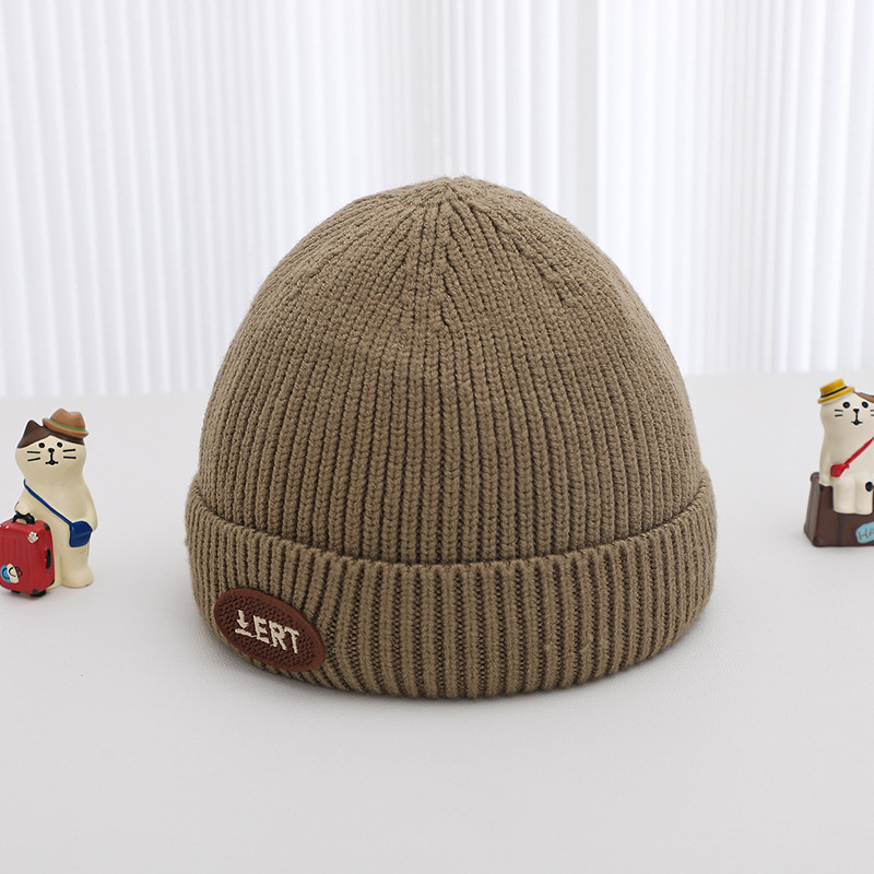 Sombrero para bebés otoño y invierno caliente a prueba de viento sombrero de lana de punto recién nacido pequeño mes bebé lindo super lindo gorra