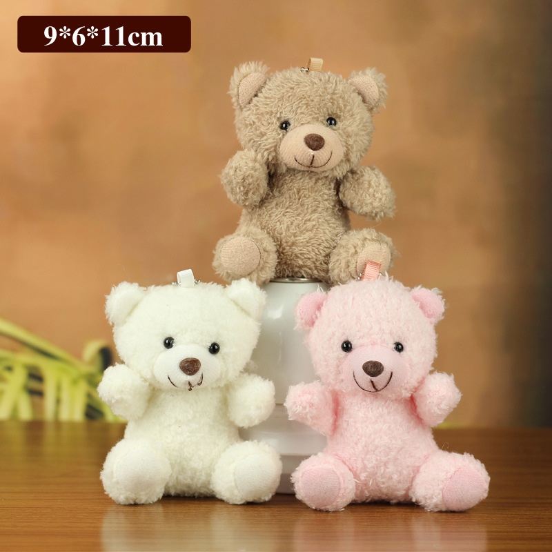 Cute 4 pulgadas agarrar muñeca juguete de peluche colgante oso conejo juguete de peluche muñeca regalo de boda image 23