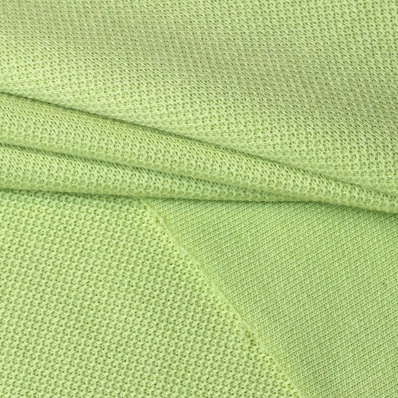 32S綿ポリエステルハニカムピケ通気性メッシュ生地 250g 柔らかく肌に優しい制服ポロシャツTシャツ生地|undefined