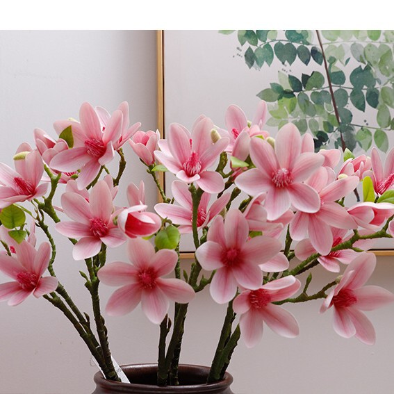 Simulated Film Perfume Small Magnolia Home Window Fragrance Bouquet Wedding Decoration Simulated Magnolia Flower Wholesale
