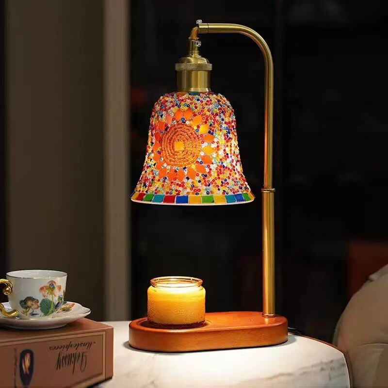 Melted Wax Lamp Aromatherapy Lamp Bohemian Bedroom Bedside Lamp Atmosphere Decorative Lamp Melted Candle Fragrance Gift Table Lamp Home