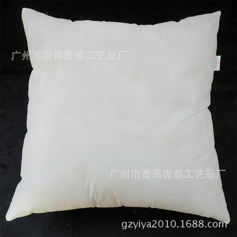 Núcleo de almohada de tela no tejida cuadrado relleno de algodón muestra de fábrica Guangzhou