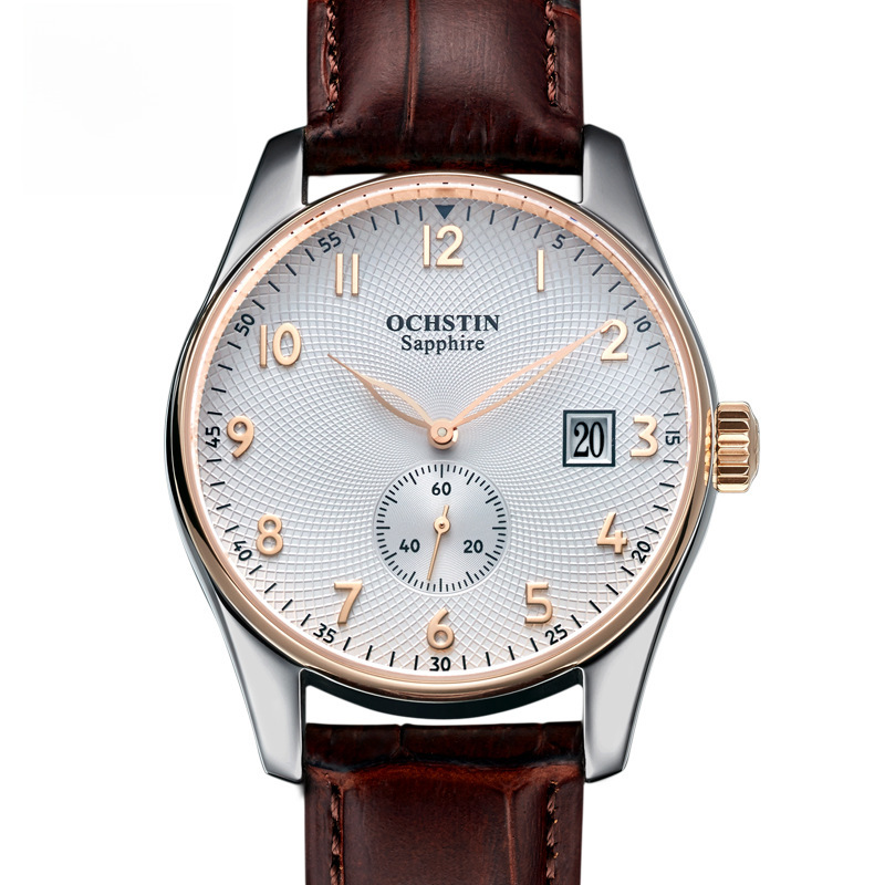 瑞士正品OCHSTIN精钢商务手表全自动真皮防水高档男士石英手表