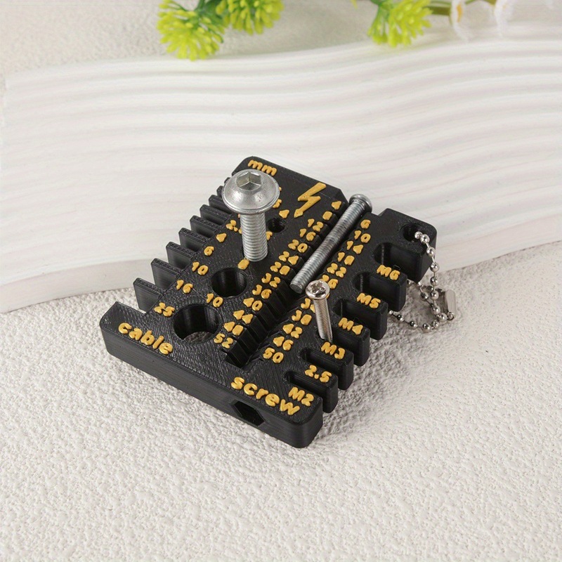 跨境热销3d打印Wire screw measuring tool 线材螺丝测量辅助工具|undefined