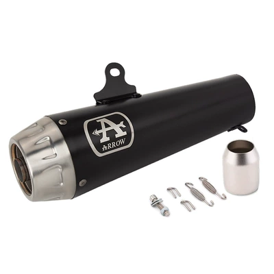Motorcycle exhaust pipe ARROW Wrigley muffler back - black-51mm