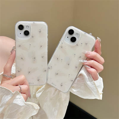 Gentle Milk White Bow Rabbit for iphone16Promax Apple 14 Phone Case 13 Female 15 Cute 12