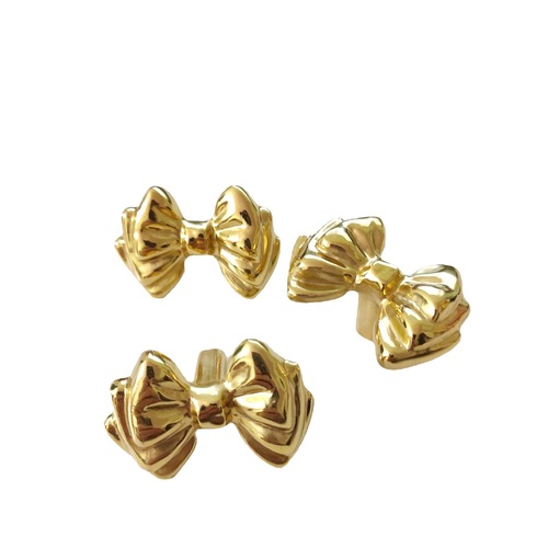Brass bow tie drawer cabinet door wardrobe shoe cabinet kitchen cabinet wine cabinet handle pull