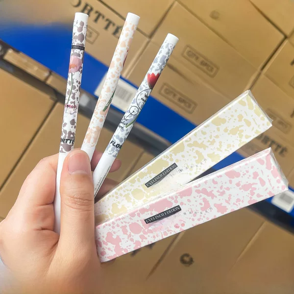 Flortte/Flortte Eyeliner Gel Pen Is Extremely Fine and Affordable for Novices with Long-Lasting Color and Not Easy to Smudge