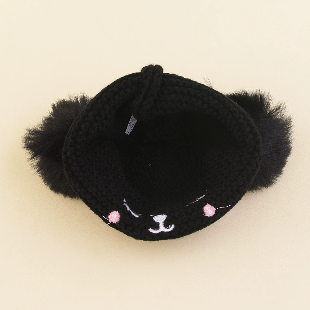 Children's keep warm woolen travel trend knitted hat girl's