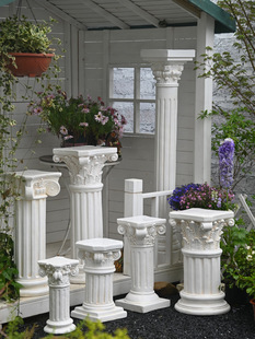 European Flower Pot Roman Column Ornaments Wedding Wedding Props Column Base Retro Garden Courtyard Balcony Decoration