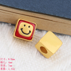 新款文字祝福古法沙金好事花生平安喜樂吊墜手鍊項鍊diy飾品配件